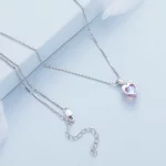 Pandora Style Topiące się Serce Naszyjnik - BSN322