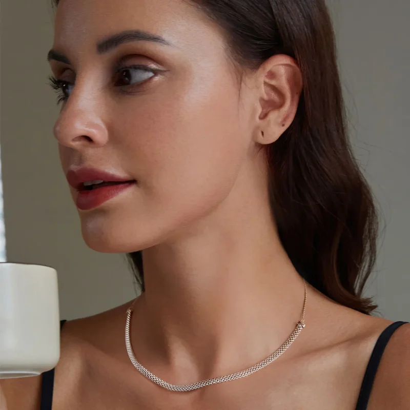 (zdjęcie do) Pandora Style Track Necklace - BSA003 - Wyświetl 6