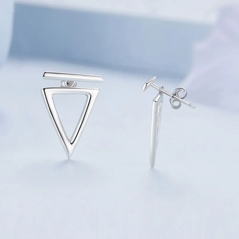 (zdjęcie do) Pandora Style Trójkątne Kolczyki Wkrętki - BSE900 - Wyświetl 3