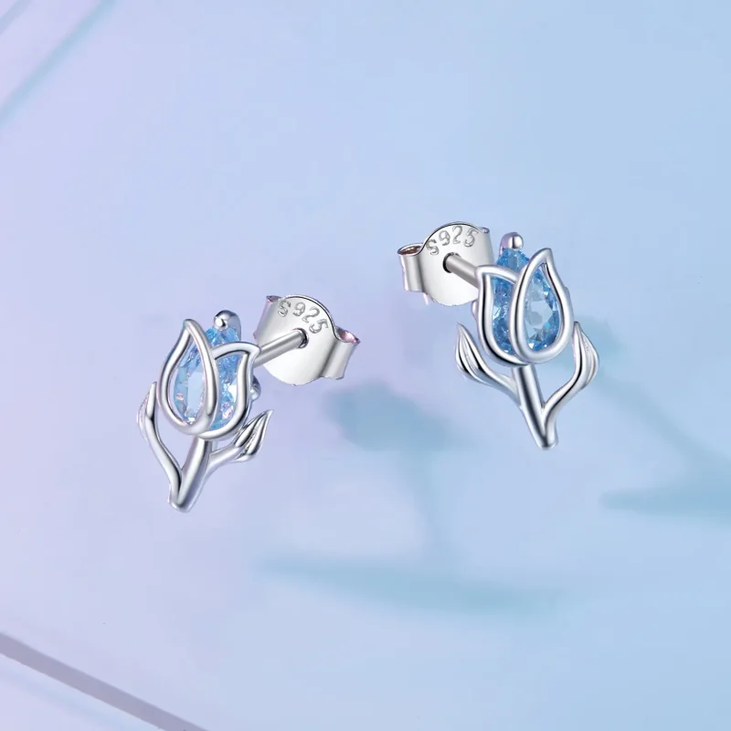 (zdjęcie do) Pandora Style Tulip Studs Earrings - BSE873 - Wyświetl 2