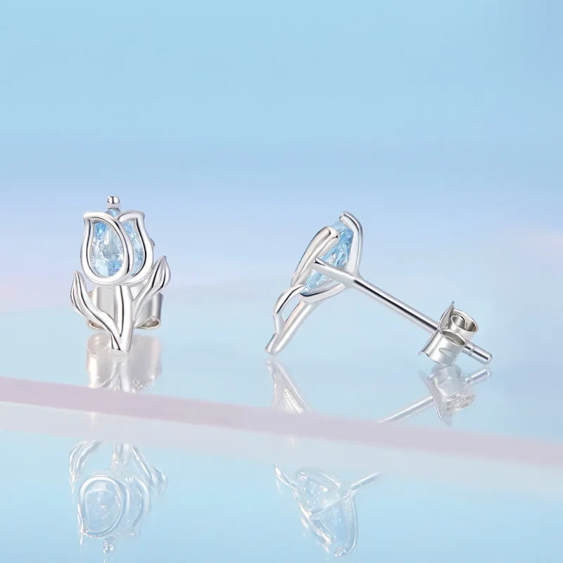 (zdjęcie do) Pandora Style Tulip Studs Earrings - BSE873 - Wyświetl 3