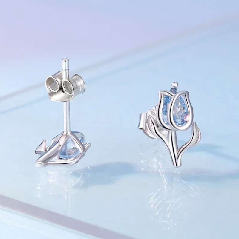(zdjęcie do) Pandora Style Tulip Studs Earrings - BSE873 - Wyświetl 4