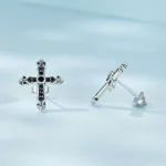 Pandora Style Vintage Krzyże Kolczyki do uszu - SCE1655