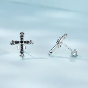 Pandora Style Vintage Krzyże Kolczyki do uszu - SCE1655