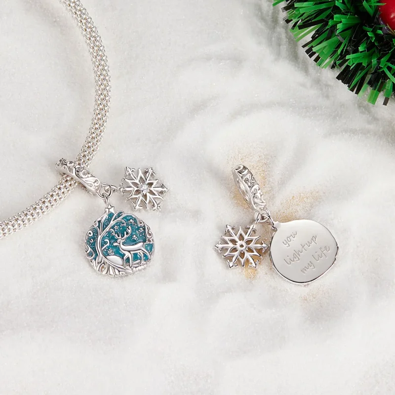 (zdjęcie do) Pandora Style Świecący w ciemności Elka na zawieszce - SCC2661 - Wyświetl 4