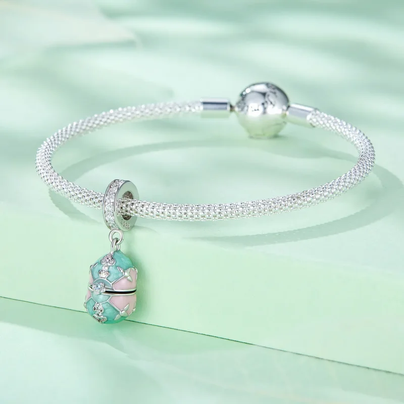 (zdjęcie do) Pandora Style Wisiorek Jajko Wielkanocne - BSC779 - Wyświetl 4