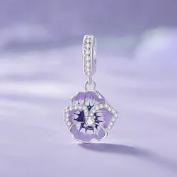 Pandora Style Wisiorek z Fiołkiem - SCC2583