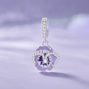 Pandora Style Wisiorek z Fiołkiem - SCC2583