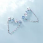 Pandora Style Wyjątkowe Kamienne Kolczyki Sztyfty - SCE1585