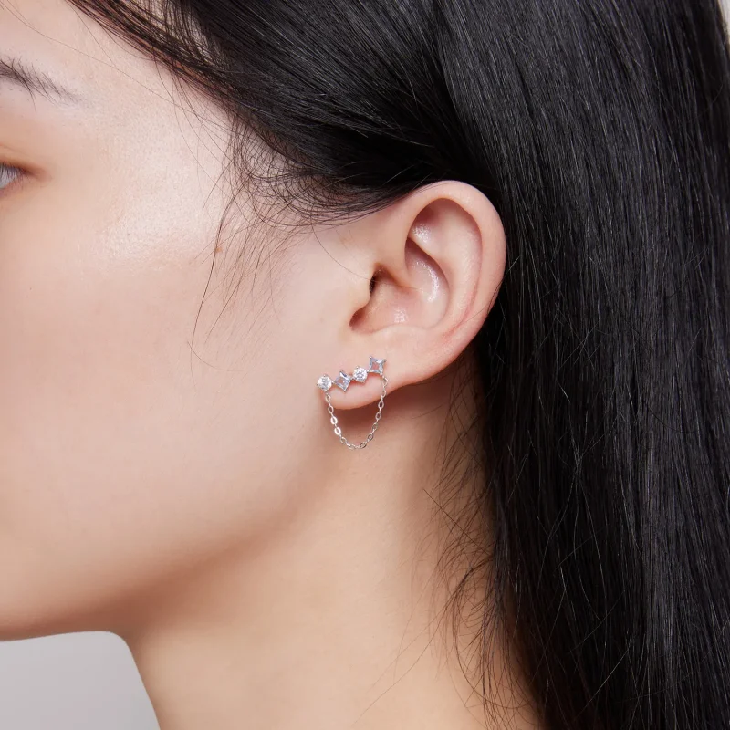(zdjęcie do) Pandora Style Wyjątkowe Kamienne Kolczyki Sztyfty - SCE1585 - Wyświetl 7