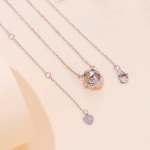 Pandora Style Wyjątkowy Naszyjnik z Moissanitem (Jeden Certyfikat) - MSN011