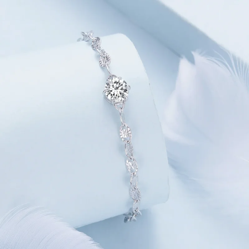 (zdjęcie do) Pandora Style Zircon Fine Sparkle Chain Bracelet - BSB142 - Wyświetl 2