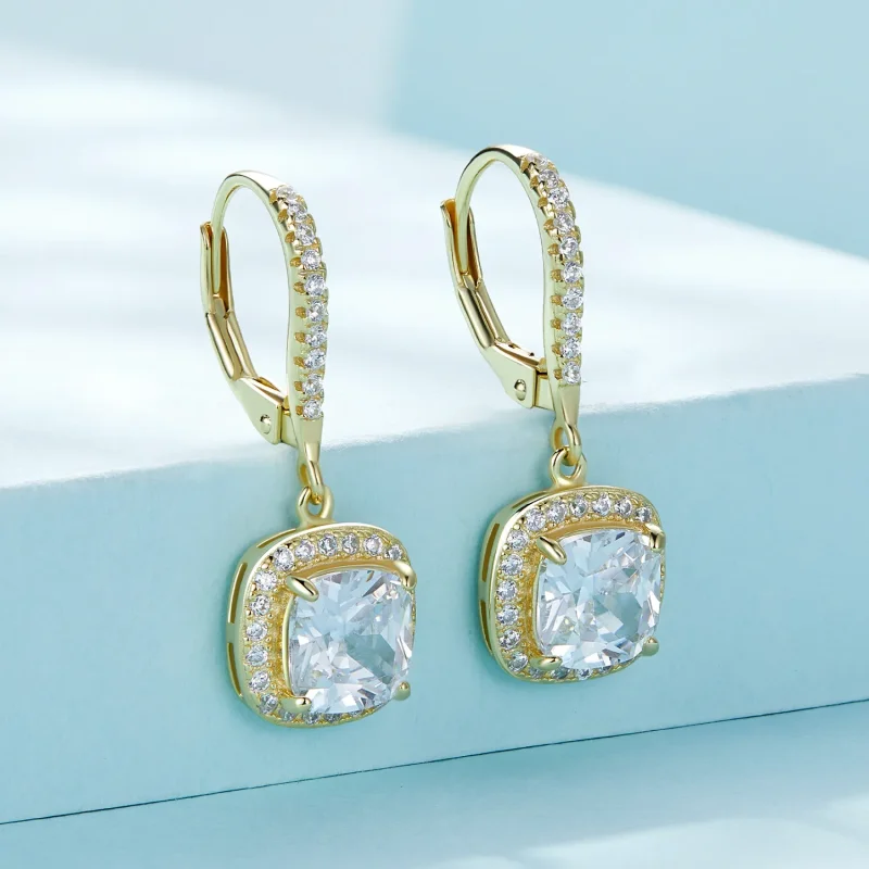 (zdjęcie do) Pandora Style Złote Jasne Wiszące Kolczyki Czas - SCE520-B - Wyświetl 2