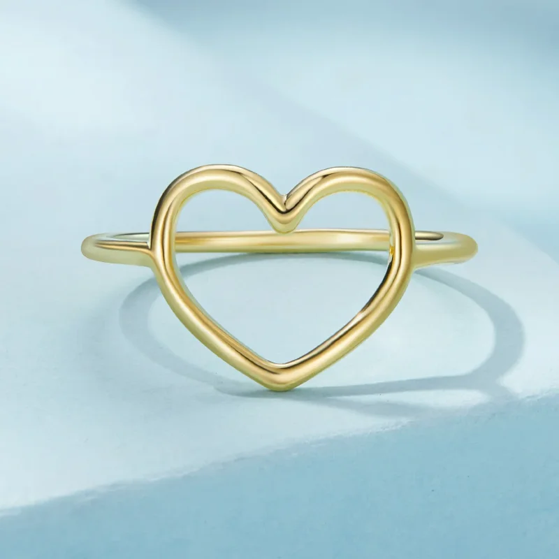 (zdjęcie do) Pandora Style Złoty Pierścionek w kształcie serca - SCR641-B - Wyświetl 3