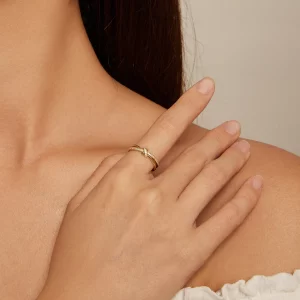 Pandora Style Złoty Pierścionek w Węzeł - SCR896-B