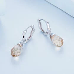 Pandora Stylowe Luksusowe Kolczyki Wodne Krople - BSE814