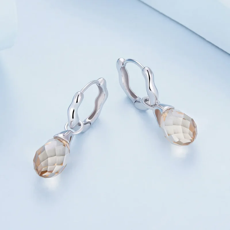 (zdjęcie do) Pandora Stylowe Luksusowe Kolczyki Wodne Krople - BSE814 - Wyświetl 3