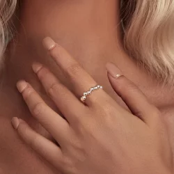 Pandora Stylowy Pierścień Bąbelkowy - SCR962-E
