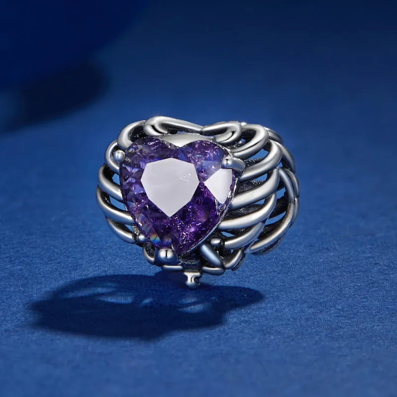 (zdjęcie do) Pandora Stylu Charm z Sercem w Kształcie Szkieletu - BSC910 - Wyświetl 2
