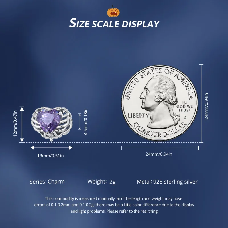 (zdjęcie do) Pandora Stylu Charm z Sercem w Kształcie Szkieletu - BSC910 - Wyświetl 7