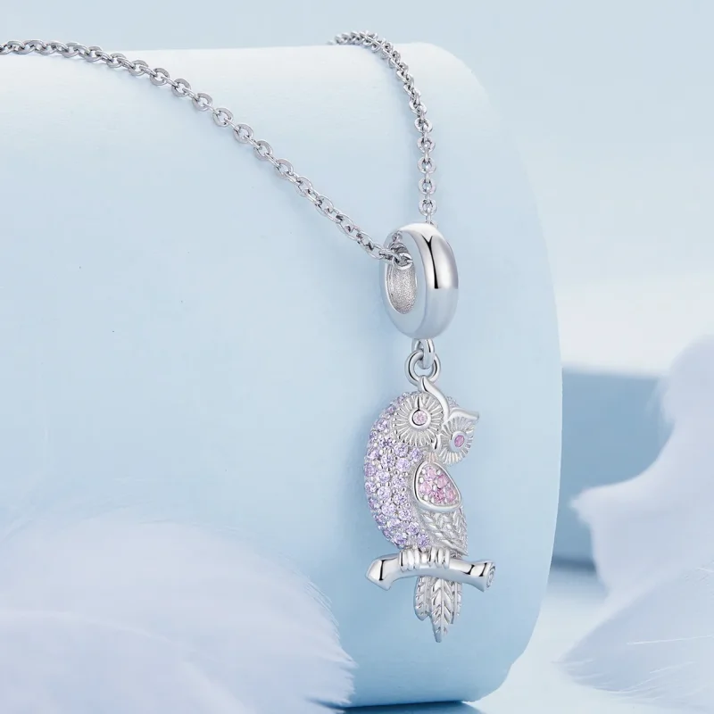 (zdjęcie do) Pendrive w stylu Pandora z zawieszką w kształcie sowy - BSC832 - Wyświetl 2