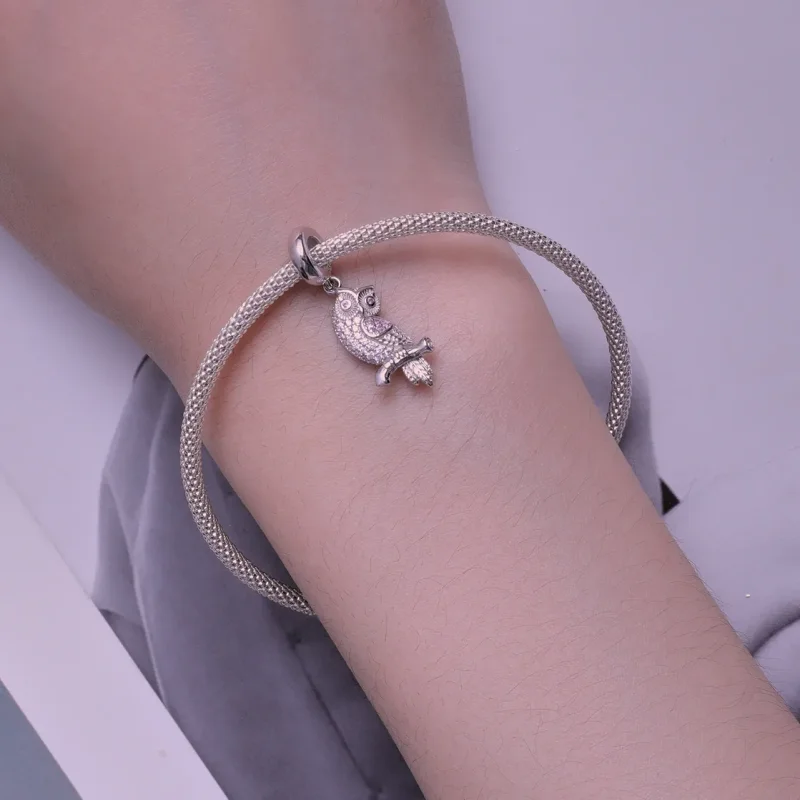 (zdjęcie do) Pendrive w stylu Pandora z zawieszką w kształcie sowy - BSC832 - Wyświetl 5