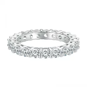 Pierścień Pandora Style Shining Moissanite (Jeden certyfikat) - MSR020