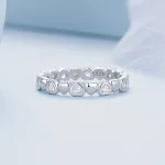 Pierścień w stylu Pandora z sercami - BSR421