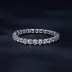 Pierścień z moissanitem w stylu Pandory - MSR034