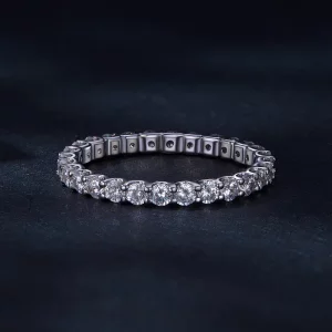 Pierścień z moissanitem w stylu Pandory - MSR034