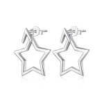 Studziki do uszu w stylu Pandora z pentagramem - BSE901