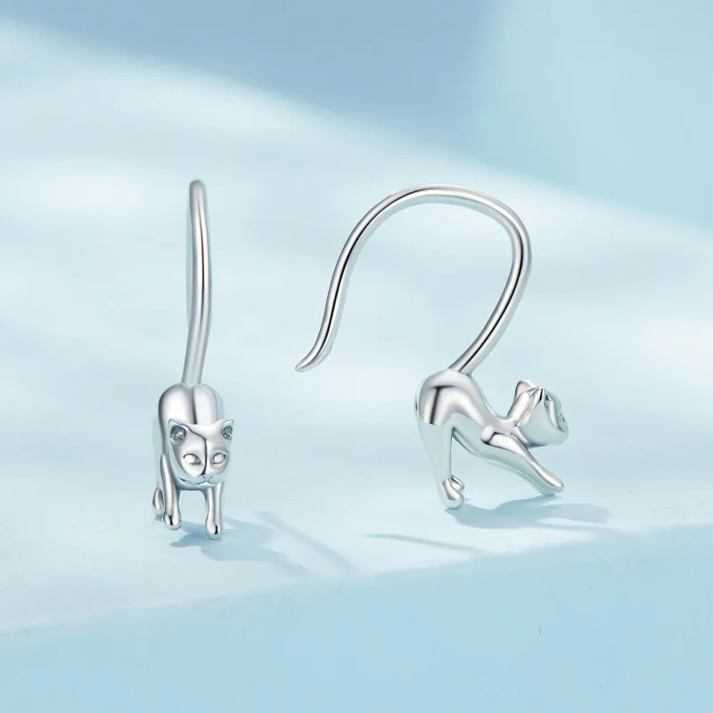 (zdjęcie do) Styl Pandora Kolczyki Kociątka Kolczyki - SCE1618 - Wyświetl 2
