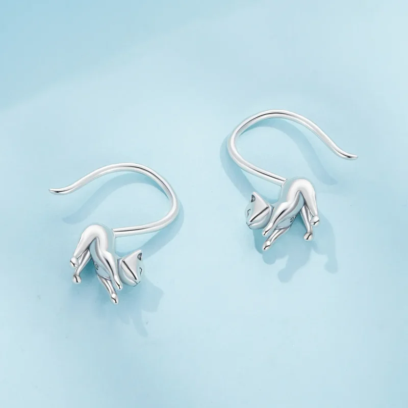 (zdjęcie do) Styl Pandora Kolczyki Kociątka Kolczyki - SCE1618 - Wyświetl 4