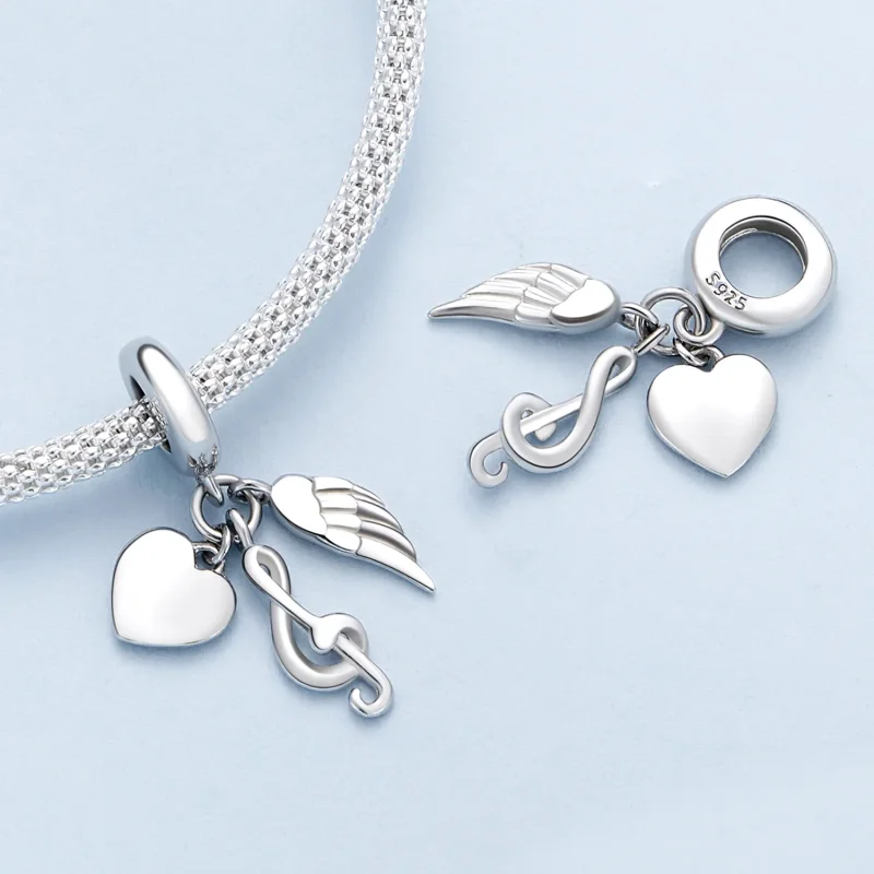 (zdjęcie do) Stylowa zawieszka Pandora Style Note Dangle - BSC814 - Wyświetl 4