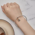 Zaproszenie w stylu Pandora z zawieszką - BSC864