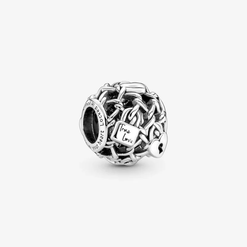 (zdjęcie do) Ażurowa zawieszka na kłódkę Pandora - 790071C00