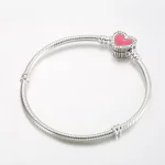Bransoletka Keith Haring™ x Pandora Moments z łańcuszkiem w kształcie węża w promienistym sercu - 592217C01