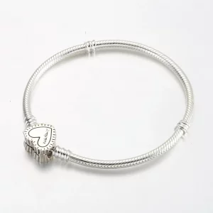 Bransoletka Keith Haring™ x Pandora Moments z łańcuszkiem w kształcie węża w promienistym sercu - 592217C01