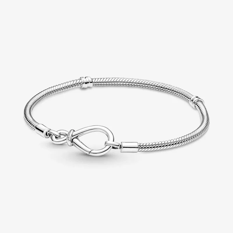 (zdjęcie do) Bransoletka Pandora Moments z węzłem nieskończoności i łańcuszkiem - 590792C00