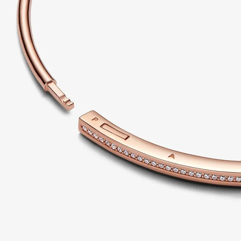 (zdjęcie do) Bransoletka Pandora Signature ID Pavé - 582313C01 - Wyświetl 8