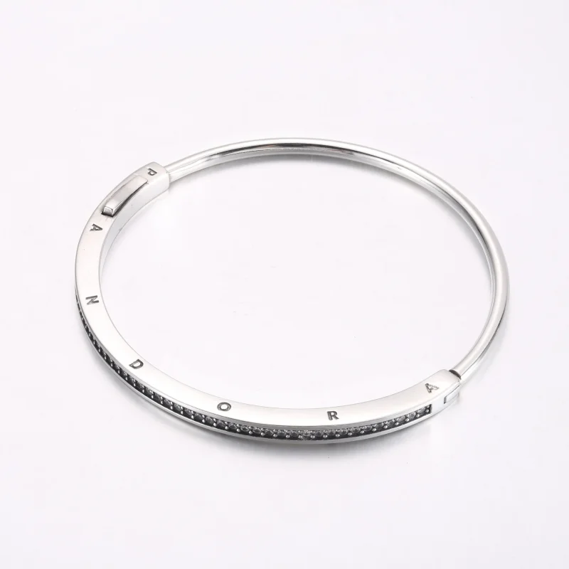(zdjęcie do) Bransoletka Pandora Signature ID Pavé - 592313C01 - Wyświetl 2