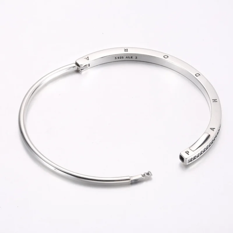(zdjęcie do) Bransoletka Pandora Signature ID Pavé - 592313C01 - Wyświetl 3