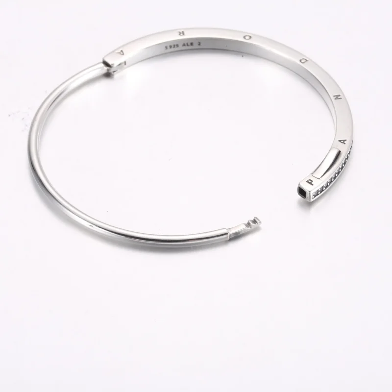 (zdjęcie do) Bransoletka Pandora Signature ID Pavé - 592313C01 - Wyświetl 5