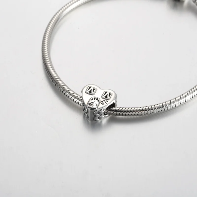 (zdjęcie do) Charms Pandora Heart House Happy Place - 792249C00 - Wyświetl 5