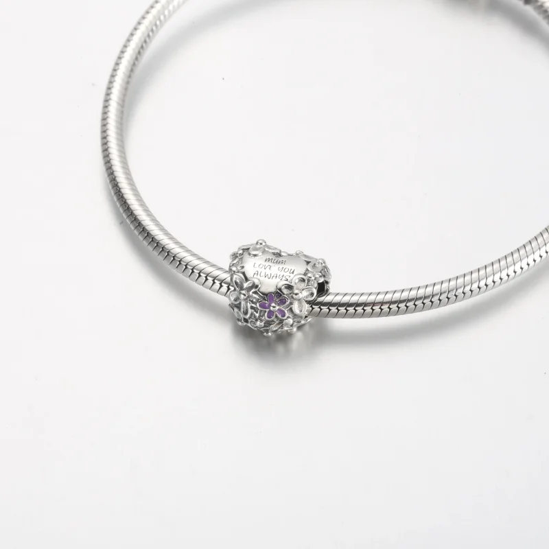 (zdjęcie do) Charms Pandora Mom Daisy Heart - 791155C01 - Wyświetl 5