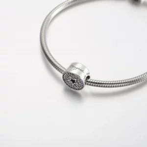 Charms Pandora Pavé i gwiazda z gratulacjami - 790793C01