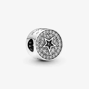 Charms Pandora Pavé i gwiazda z gratulacjami - 790793C01