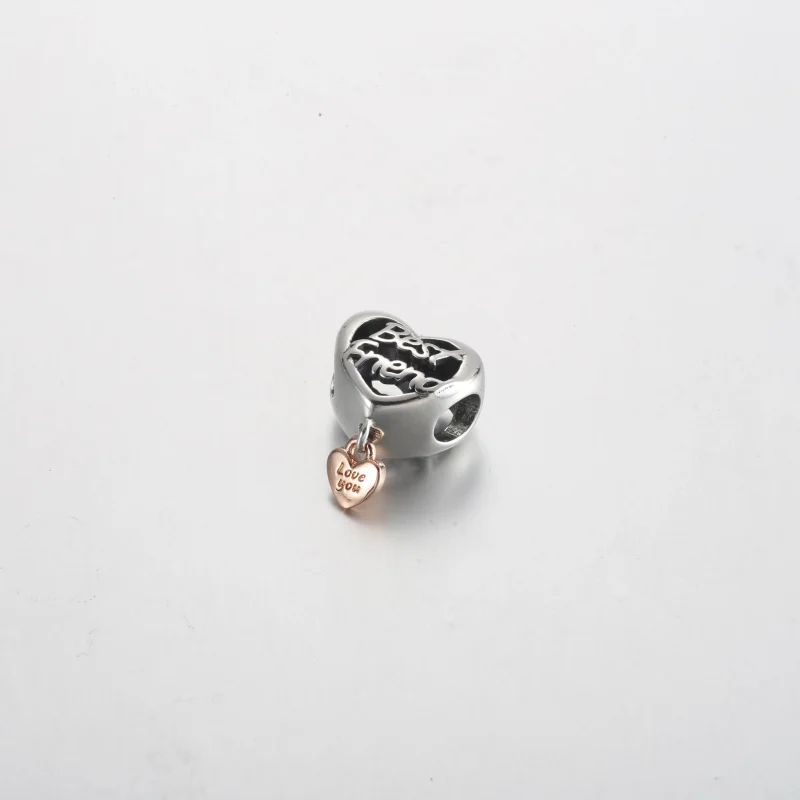 (zdjęcie do) Charms w kształcie serca najlepszego przyjaciela Pandora Love You - 782243C00 - Wyświetl 2