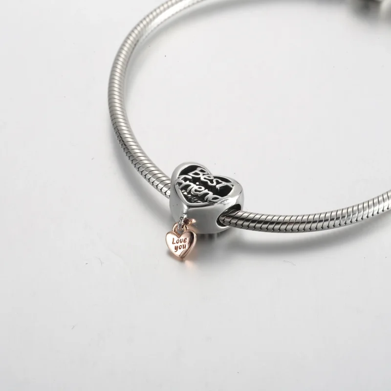(zdjęcie do) Charms w kształcie serca najlepszego przyjaciela Pandora Love You - 782243C00 - Wyświetl 5