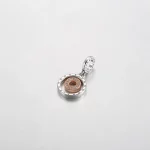 Dwukolorowa zawieszka z logo Pandora w kształcie kółek - 782287C01